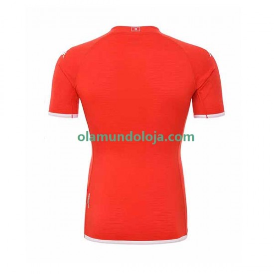 Camisola Tunísia Homem Equipamento Primeiro Copa do Mundo 2022 Manga Curta